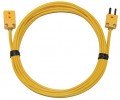 Digi-Sense WD-08516-35 Thermocouple Extension Cable with Mini Connector, Type K, 25ft-