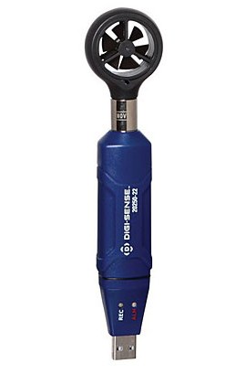 Digi-Sense WD-20250-22 Digital Data-Logging Vane Anemometer with NIST Traceable Calibration Certificate-