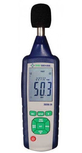 Digi-Sense WD-20250-29 Data-Logging Sound Meter with NIST Traceable Calibration Certificate-