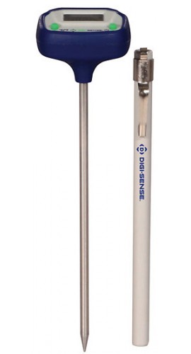 Digi-Sense WD-20250-32 Large-Head Pocket Thermometer with NIST Traceable Calibration Certificate-