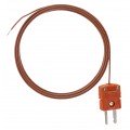 Dracal TMC-N-A-5 Pre-Wired Thermocouple Probe with Teflon insulation and bare welded point, 5&#039;, type N-