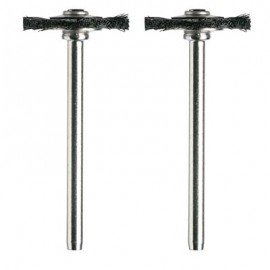 Dremel 403-02 Nylon Bristle Brushes, 0.75&quot;, 2-pack-