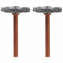 Dremel 530-02 Stainless-Steel Brushes, 0.75&quot;, 2-pack-