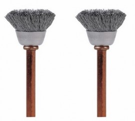 Dremel 531-02 Stainless-Steel Brushes, 0.5&quot;, 2-pack-
