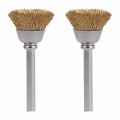 Dremel 536-02 Brass Brushes, 0.5&quot;, 2-pack-