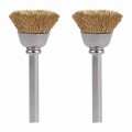 Dremel 536-02 Brass Brushes, 0.5&quot;, 2-pack-