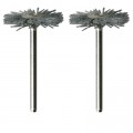Dremel 538-02 Nylon Brushes, 1&quot;, 2-pack-