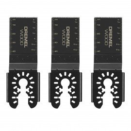 Dremel MM480BU Universal Wood Flush-Cut Oscillating Blades, 3-pack-