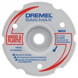 Dremel SM600 Wood and Plastic Flush Cut Wheel, 3&quot;-