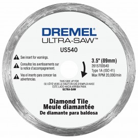 Dremel US540-01 Diamond Tile Wheel, 3.5&quot;-