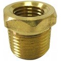Dwyer 110-BA Brass Pipe Bushing Fitting, &amp;frac14;&amp;quot; male NPT to &amp;frac18;&amp;quot; female NPT-