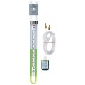 Dwyer 1223-M300-D U-Tube Manometer (150-0-150mm w.c.) using red gauge fluid-