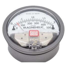 Dwyer 2002D Magnehelic Differential Pressure Gauge (0-2.0"w.c. &amp; 0-500 Pa)-