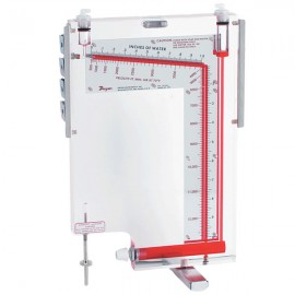 Dwyer 400-23-KIT Inclined/Vertical Manometer (0-23"w.c. &amp; 400-19, 200 fpm) with 18" Pitot tube-