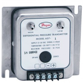 Dwyer 607-3 Differential Pressure Transmitter (0-1.0&quot;w.c.),  -