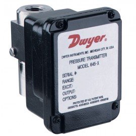 Dwyer 645-11 Wet/Wet Differential Pressure Transmitter (-1-0-1 psid) with 0.25% Accuracy-