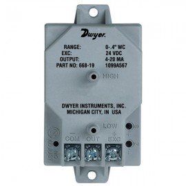 Dwyer 668-2 Differential Pressure Transmitter (0-0.5"w.c.)-