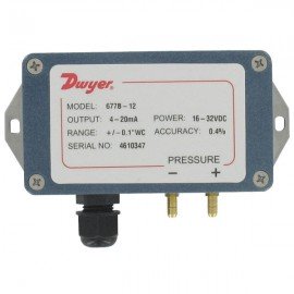 Dwyer 677B-11 Differential Pressure Transmitter (-0.05-0-0.05"w.c.)-