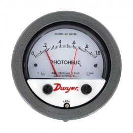 Dwyer A3000-1.5KPA-240VAC Photohelic Pressure Switch/Gauge (0-1.5 kPa), 220/240 VAC Relay Pack-