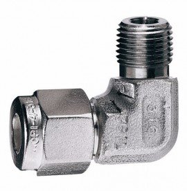 Dwyer A-323 Elbow Compression Fitting for 1/8&quot; NPT to 1/4&quot; Metal Tubing-