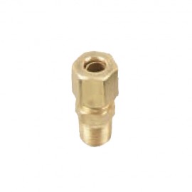 Dwyer A-324 Compression Fitting for 1/8" NPT to 1/4" Metal Tubing-
