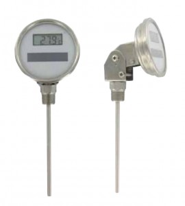 Dwyer DBTA3182 Solar-Powered Bimetal Thermometer (-58 to 158&amp;deg;F) with 18&quot; Stem-