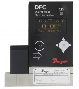 Dwyer DFC-37010-V-ALA2 Digital Flow Controller, 0 to 1000 ml/min-