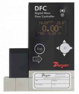 Dwyer DFC-39010-V-ALA2 Digital Flow Controller, 0 to 2 l/min-