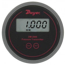 Dwyer DM-2019-LCD Differential Pressure Transmitter (0.5-0-0.200&quot;w.c.) with LCD-