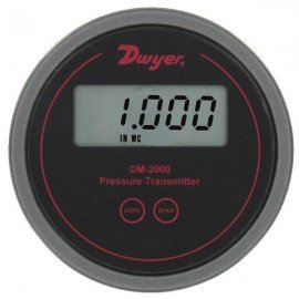Dwyer DM-2019-LCD Differential Pressure Transmitter (0.5-0-0.200"w.c.) with LCD-
