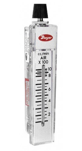 Dwyer RMA-11-SSV Flow Meter, 2" Scale, 30-240 CC/Min Air, SS Valve-