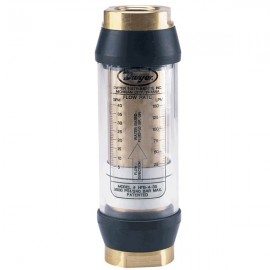 Dwyer HFB-3-20 In-line Flow Meter (2 to 20 gpm water) with 3/4" NPT &amp; Brass Body-