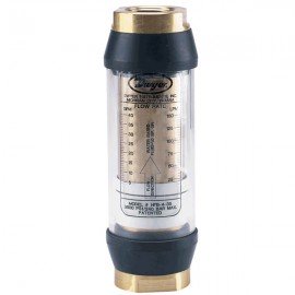Dwyer HFS-2-02 In-line Flow Meter (0.2 to 2 gpm water) with 1/2" NPT &amp; 316SS Body-