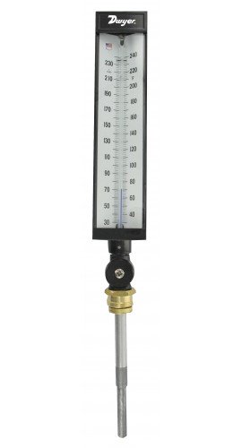 Dwyer ITA9351D Industrial Thermometer, -40-110&amp;deg;F (-40 to 40&amp;deg;C)-