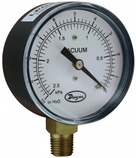 Dwyer LPG4 D8522N Low Pressure Gauge (0-80&quot;w.c.)-