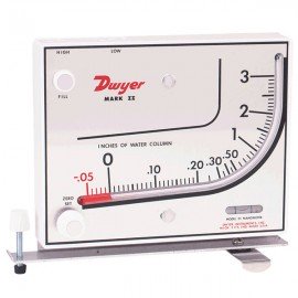 Dwyer MARK II 25 Inclined/Vertical Manometer, 0-3" w.c., Red Gauge Oil-