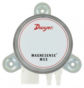 Dwyer Series MSX Wall-Mount Magnesense Differential Pressure Transmitter, 1 inH<sub>2</sub>O, uni-directional-