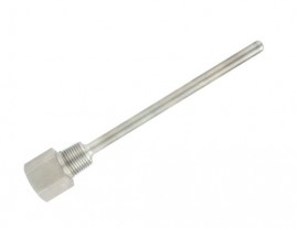 Dwyer TE-TNS-N095N-14 Series TE-TNS 316 Stainless-Steel Thermowell, 9", 0.25" internal and 0.5" external connections-