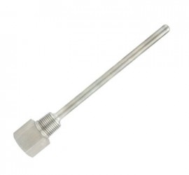 Dwyer TE-TNS-N125N-14 Series TE-TNS 316 Stainless-Steel Thermowell, 12", 0.25" internal and 0.5" external connections-