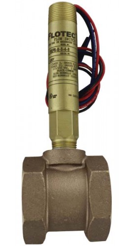 Dwyer V6EPB-B-S-4-B Flow Switch, Flotect, SPDT, 1-1/4" Brass, CSA-