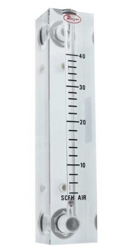 Dwyer VFB-90 Flow Meter, 4&quot; Scale, 0.3-3 SCFM Air-