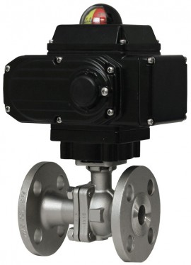 Dwyer WE07-JMD03-T-A Flanged Stainless Steel V-Ball Valve, 3&amp;quot; NEMA 4X Modulating-