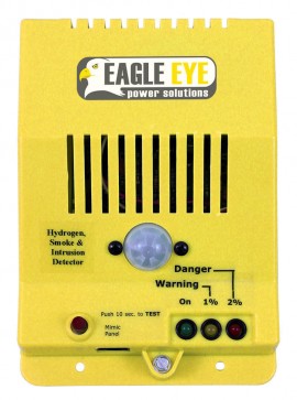 Eagle Eye HGD-3000i Hydrogen Gas/Smoke Detector with intrusion alarm, DC-