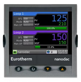Eurotherm Nanodac Recorder/Controller, 100 to 230 V AC, relay/iso DC/iso DC-