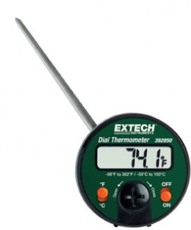 Extech 392050 Penetration Stem Dial Thermometer-