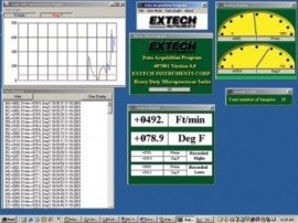 Extech 407001 Data Acquisition Software &amp; Cable for Heavy Duty Series-