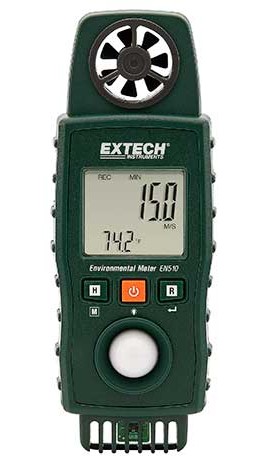 Extech EN510 10-in-1 Environmental Meter, Type K-