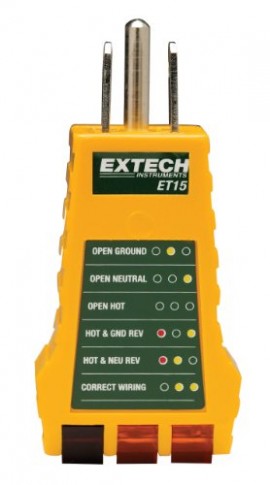 Extech ET15-10PK Receptacle Testers, Pack of 10-