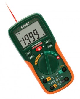 Extech EX210T-NIST True RMS Autoranging Multimeter with IR, 600V/10A-