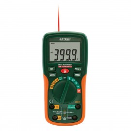 Extech EX230 Advanced Function Mini-Multimeter with IR Thermometer,  -